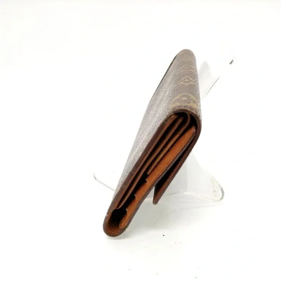 AUTH Louis Vuitton Porte Tresor Wallet Brown Monogram